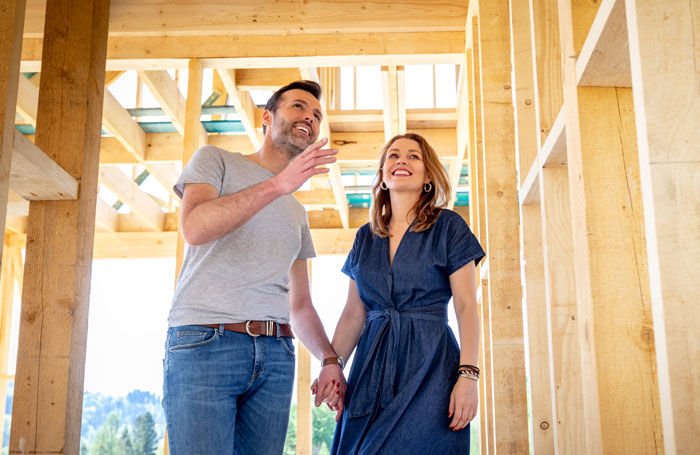 couple building home from new home loans, new construction loan in Michigan